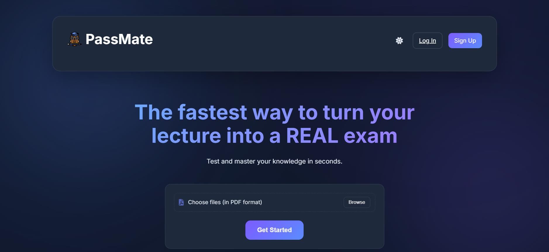 PassMate Study Platform